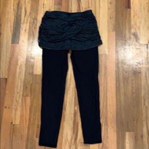 Athleta leggings with built in skirt